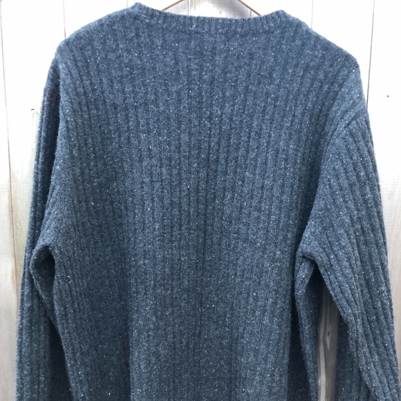 Club Room Charter Club Men’s 100% Lambswool Crewneck Sweater NWT Large Gray - Picture 5 of 5